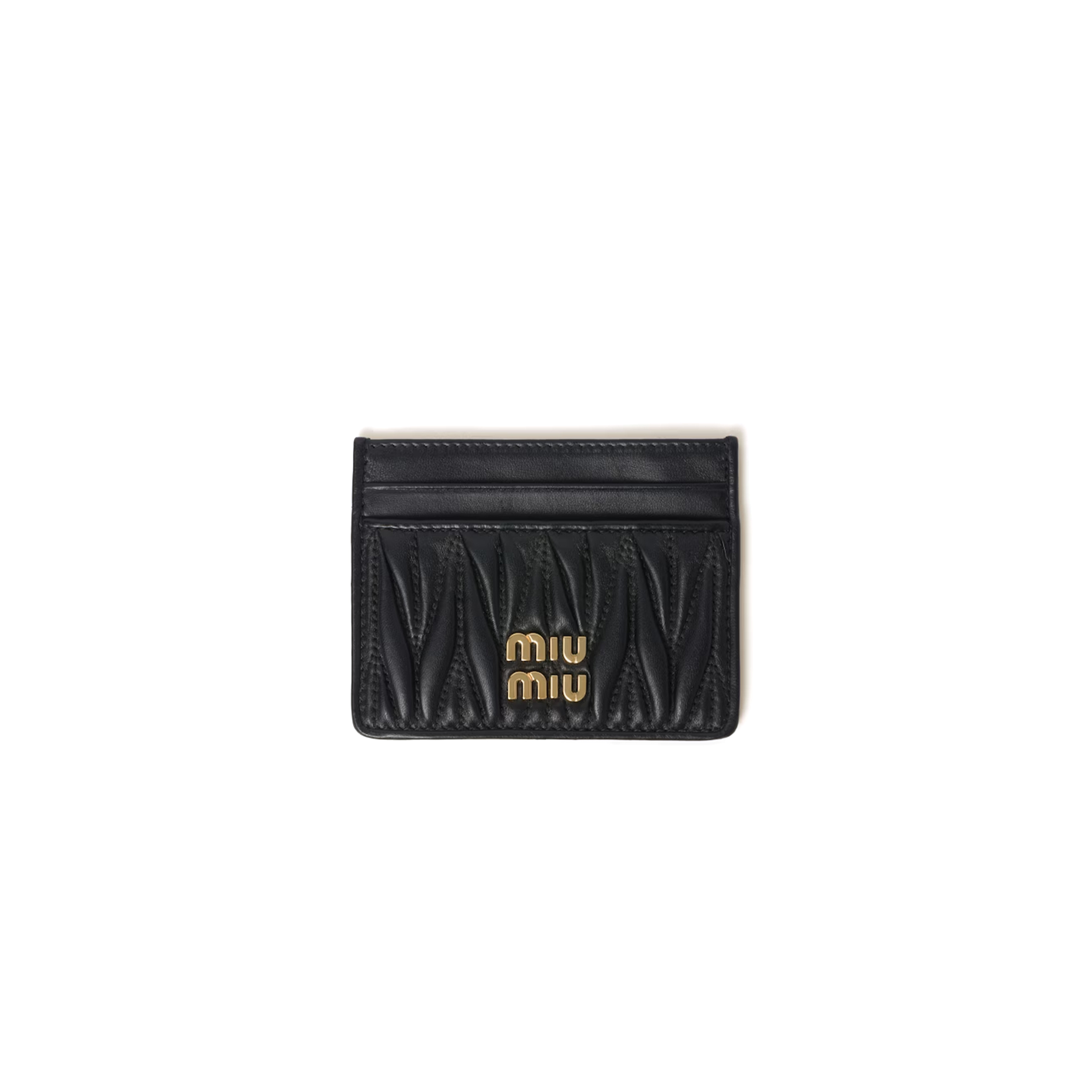 MIU MIU MATELASSÉ NAPPA LEATHER CARD HOLDER 5MC076 (10.5*8cm)